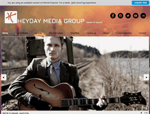 Tablet Screenshot of heydaymediagroup.com